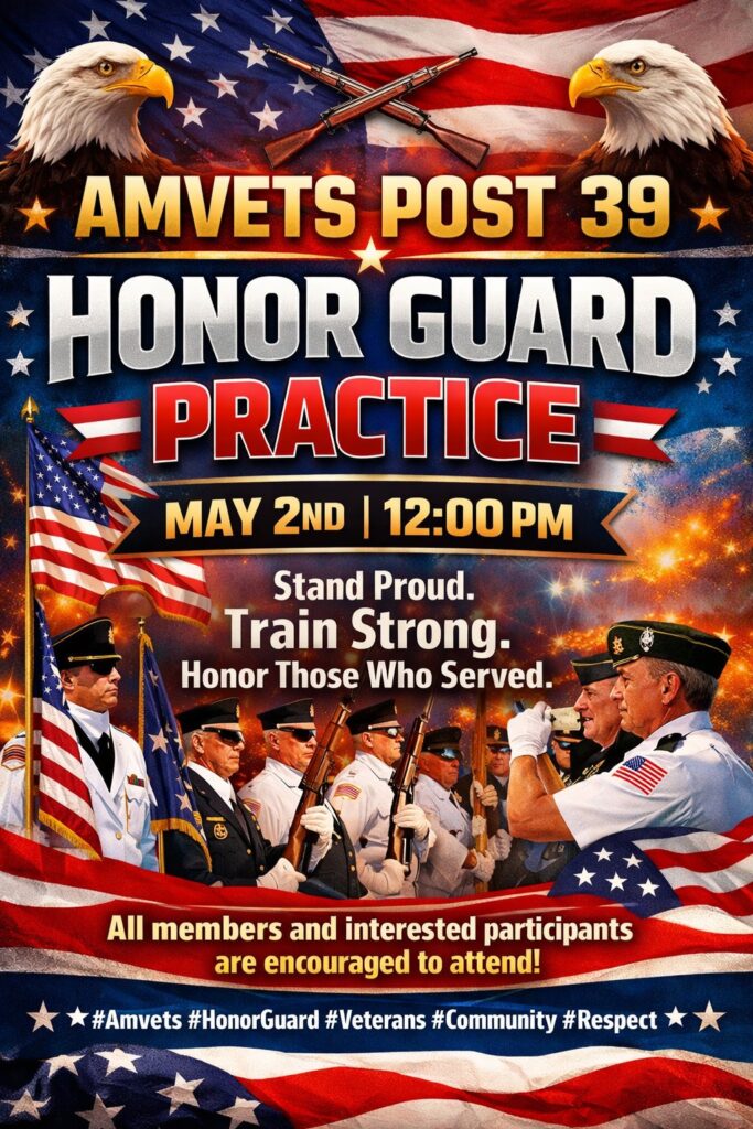 honor guard training 5 2 26