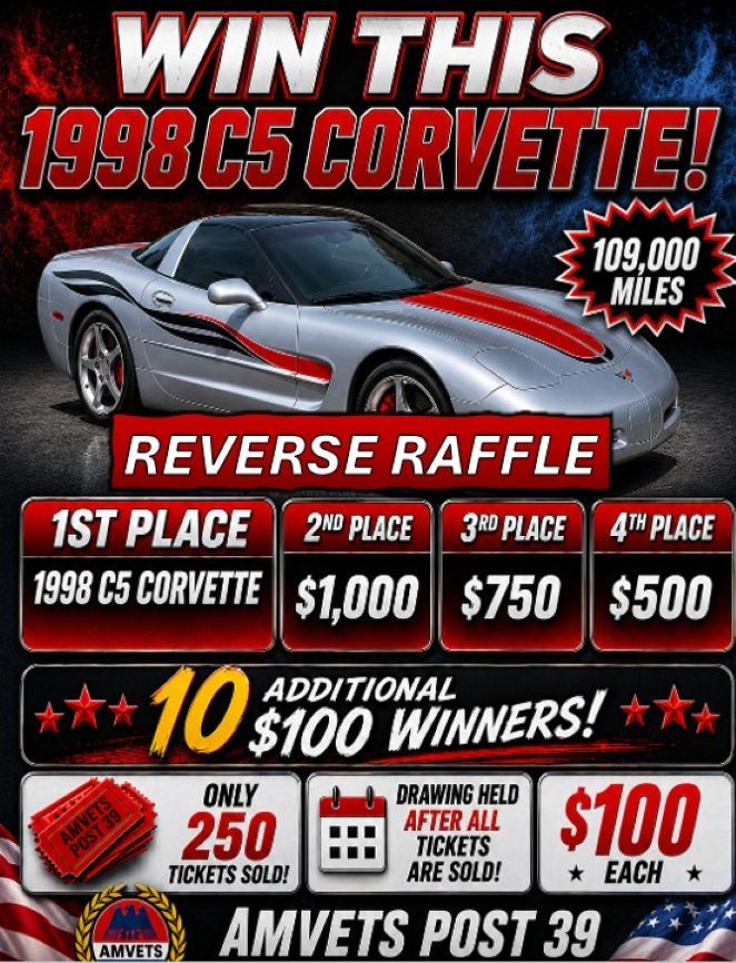 corvette raffle